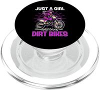 Just A Girl Who Loves Dirt Bikes Dirtbike PopSockets PopGrip for MagSafe