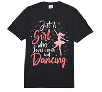 Just A Girl Who Loves Dogs and Dancing Comfort Colors Adult Heavyweight T-Shirt