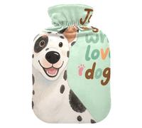 Just A Girl Who Loves Dogs Cute hot Water Bottle with Soft Cover, 2L Warm Compress for Menstrual Cramps, Menstrual Cramps, Menstrual Cramps