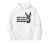 Just A Girl Who Loves Donkeys Pullover Hoodie