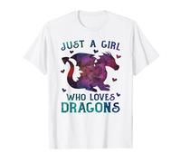 JUST A GIRL WHO LOVES DRAGONS Fantasy Dragon Lover Women Kid T-Shirt
