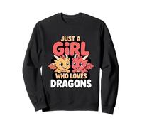 Just A Girl Who Loves Dragons Fantasy Fun Sweatshirt