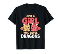 Just A Girl Who Loves Dragons Fantasy Fun T-Shirt