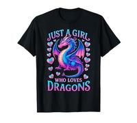 Just A Girl Who Loves Dragons Fantasy Mythical Creature T-Shirt
