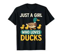 Just a Girl Who Loves Ducks Cute Mallard Duckling Women T-Shirt