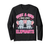 Just A Girl Who Loves Elephants Cute Duo Long Sleeve T-Shirt
