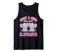 Just A Girl Who Loves Elephants Cute Duo Tank Top