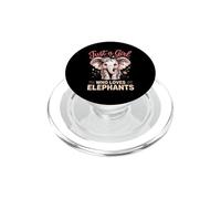 Just A Girl Who Loves Elephants Elephant PopSockets PopGrip for MagSafe