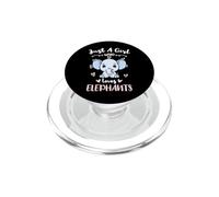 Just A Girl Who Loves Elephants PopSockets PopGrip for MagSafe
