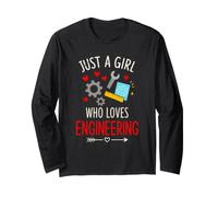 Just A Girl Who Loves Engineering Female Engineer STEM Long Sleeve T-Shirt