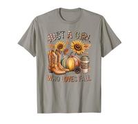 Just a Girl Who Loves Fall Season Autumn Design Men Women T-Shirt