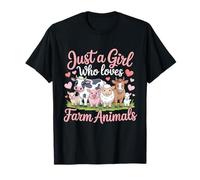 Just A Girl Who Loves Farm Animals T-Shirt