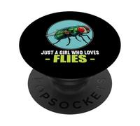 Just a Girl who loves Flies Fly PopSockets Adhesive PopGrip