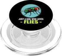 Just a Girl who loves Flies Fly PopSockets PopGrip for MagSafe