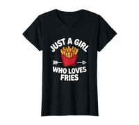 Just A Girl Who Loves Fries Fast Food T-Shirt