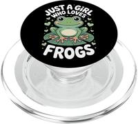 Just A Girl Who Loves Frogs Amphibian Lover PopSockets PopGrip for MagSafe