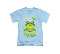 Just a Girl who Loves Frogs Frog Animal Toad Tee T-Shirt Funny Unisex T Shirt Top Sky Blue