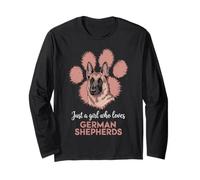 Just A Girl Who Loves German Shepherds Long Sleeve T-Shirt