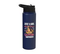 Just A Girl Who Loves German Shepherds Stainless Steel Insulated Water Bottle