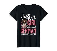 Just A Girl Who Loves German Shorthaired Pointers GSP Dog T-Shirt
