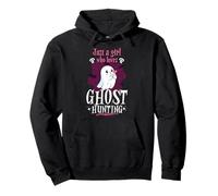 Just A Girl Who Loves Ghost Hunting Cute Ghost Pullover Hoodie