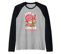 Just A Girl Who Loves Giraffes Cute Animal Daughter Raglan Baseball Tee