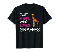 Just A Girl Who Loves Giraffes Cute Women T-Shirt