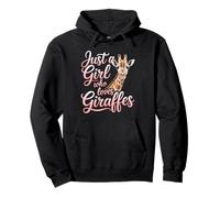 Just A Girl Who Loves Giraffes Pullover Hoodie