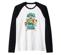 just a Girl who Loves Goats and Chickens Raglan Baseball Tee