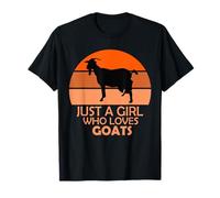 Just A Girl Who Loves Goats Chickens Goat Girl I Love Goats T-Shirt