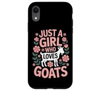Just A Girl Who Loves Goats Goat Farm Animals Case for iPhone XR