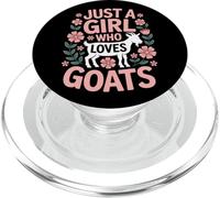 Just A Girl Who Loves Goats Goat Farm Animals PopSockets PopGrip for MagSafe