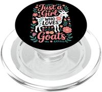 Just A Girl Who Loves Goats Goat Herd Care Animal Lover PopSockets PopGrip for MagSafe