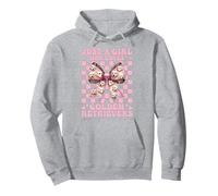 Just a Girl Who Loves Golden Retrievers Golden Retriever Dog Pullover Hoodie
