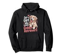 Just A Girl Who Loves Golden Retrievers Pullover Hoodie