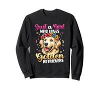 Just A Girl Who Loves Golden Retrievers Sweatshirt