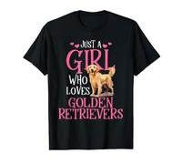 Just A Girl Who Loves Golden Retrievers Value Graphic T-Shirt