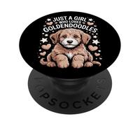 Just A Girl Who Loves Goldendoodles Animal Rescue Supporter PopSockets Adhesive PopGrip