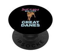 Just a Girl Who Loves Great Danes PopSockets Adhesive PopGrip