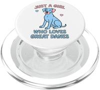 Just a Girl Who Loves Great Danes PopSockets PopGrip for MagSafe