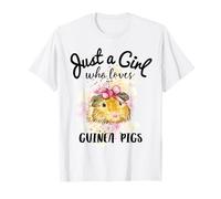 Just A Girl Who Loves Guinea Pig Shirt Guinea Pig Lover Gift T-Shirt