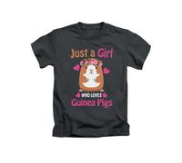 Just a Girl who Loves Guinea Pigs Cute Animal pet Tee T-Shirt Funny Unisex T Shirt Top Black