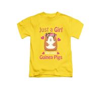 Just a Girl who Loves Guinea Pigs Cute Animal pet Tee T-Shirt Funny Unisex T Shirt Top Yellow