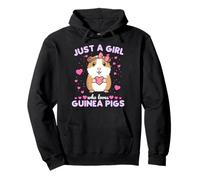 Just A Girl Who Loves Guinea Pigs Women Kids Cavy Pets Lover Pullover Hoodie