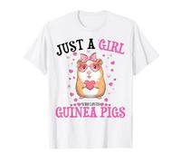 Just A Girl Who Loves Guinea Pigs Women Kids Cavy Pets Lover T-Shirt