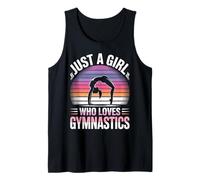 Just a Girl Who Loves Gymnastics Daughter Flip Girls Gymnast Tank Top