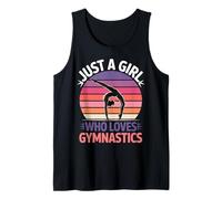 Just a Girl Who Loves Gymnastics Daughter Flip Girls Gymnast Tank Top