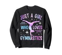 Just A Girl Who Loves Gymnastics Gymnast Gymnastics Girls Sweatshirt