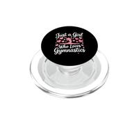 Just A Girl Who Loves Gymnastics PopSockets PopGrip for MagSafe