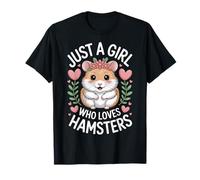 Just A Girl Who Loves Hamsters Small Animal Care Lovers T-Shirt